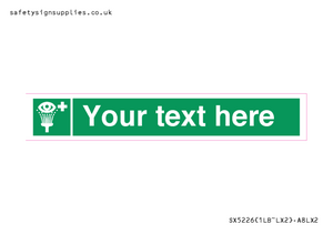 Custom Eye Wash Station Sign